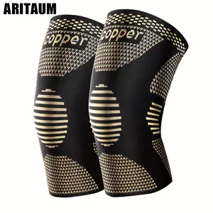 ARITAUM Copper Compression Knee Brace For Women & Men - 2 Pack Knee Brace For Women Running Knee Protection, Knee Support Compression Sleeve, Workout Sports Knee Braces