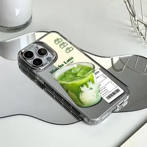 coveranti-yellowing tech Smooth mirror phone casing for iPhone16 15 14PRO 13 12 11promax  13PLUS  shell  LABUBU shockproof cosmetic mirror protective coversummer cover Protection Protector Cellphone Smartphone anti-yellowing tech trendy junk phone case