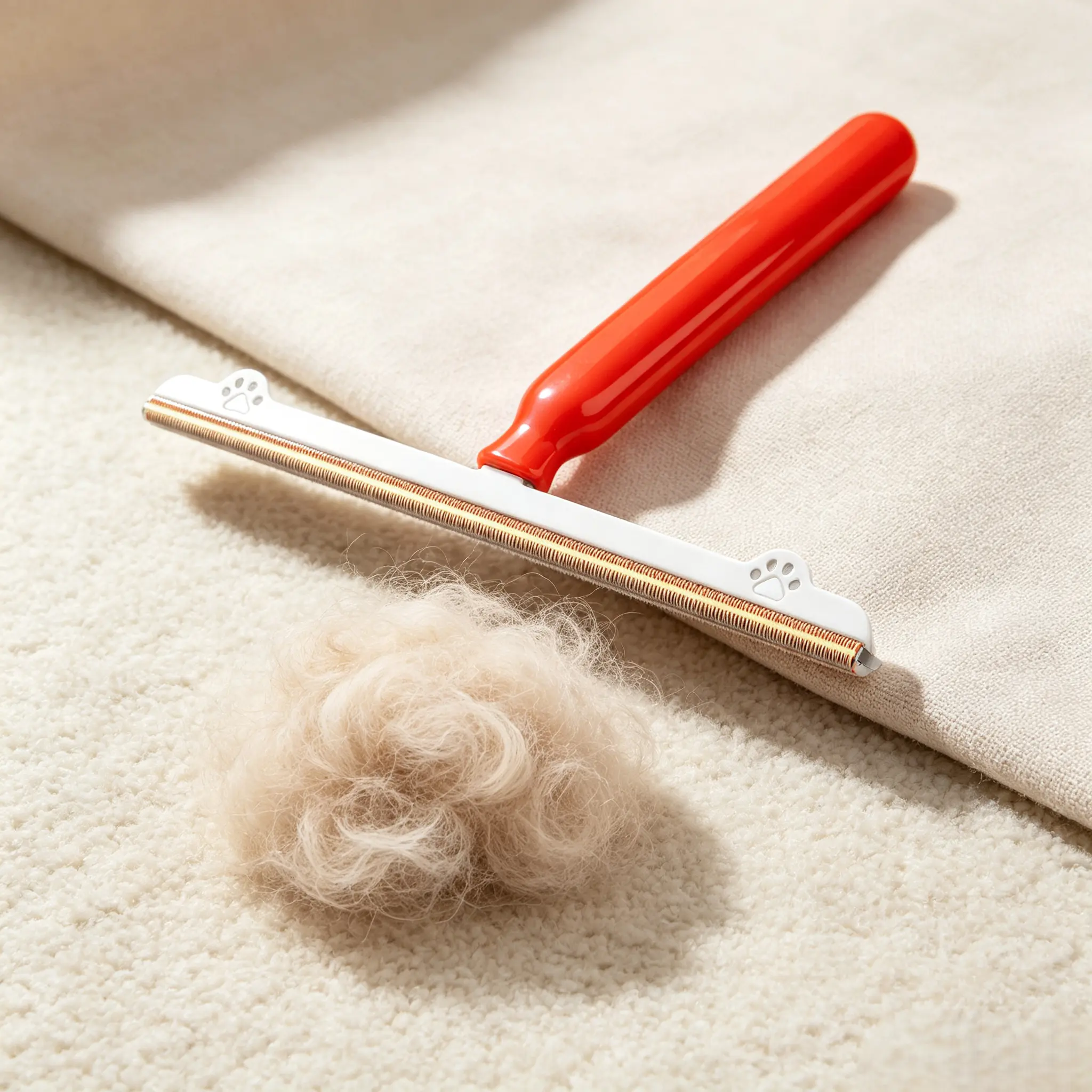 Reusable Pet Hair Scraper, Remove Stubborn Dog & Cat Fur from Sofa, Carpet, Bedding, No Batteries Needed