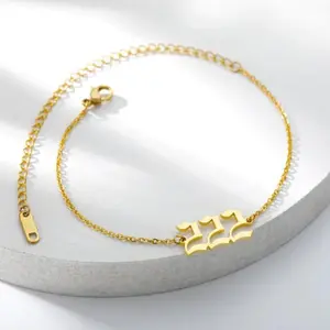 222 Angel Number Ankle Bracelet