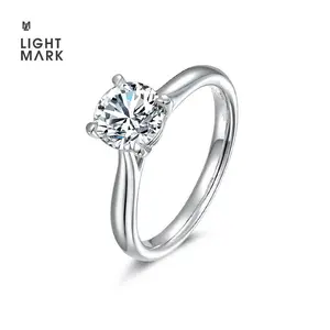 Classic Four Prong Solitaire Lab Grown Diamond Engagement Ring