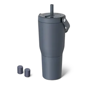 BrüMate Resa 35oz 100% Leakproof Insulated Travel Tumbler + Magnetic Straw Cover 2-Pack Bundle | Cup-Holder Friendly Insulated Tumbler | Built-in Silicone Sleeve and Easy Carry Handle