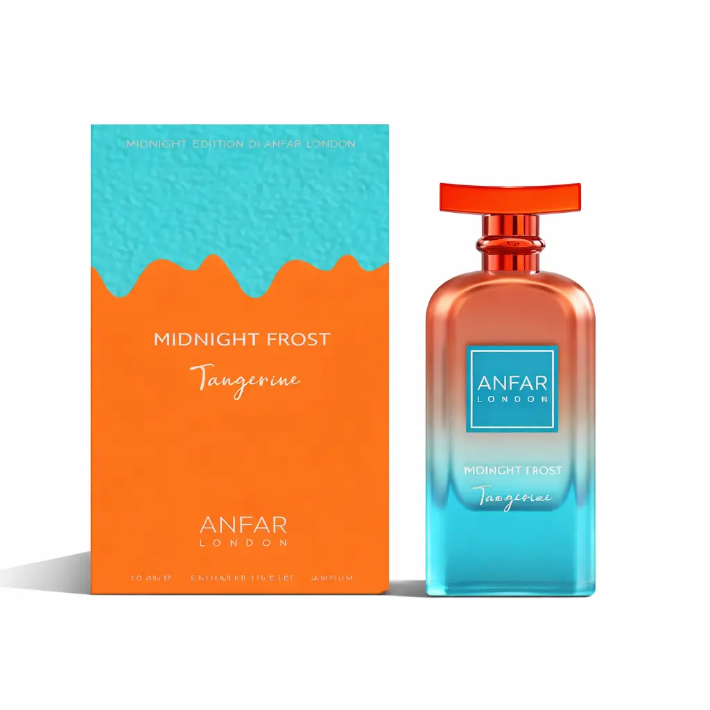 Anfar Midnight Frost Tangerine Extrait de Parfum, 3.4 fl oz Unisex Fragrance, Long-Lasting Citrus-Fruity Scent with Icy Accord & Aromatic Amberwood