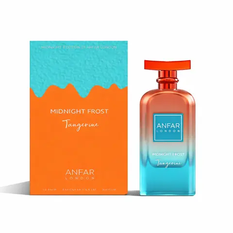 ANFAR London Tangerine Midnight Frost Extrait De Parfum, Fruity Sweet Scent, Icy Accord, Daytime Wear, 3.4fl.oz/100ml Bottle, Unisex Fragrance