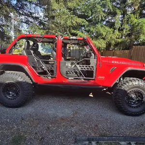【DealsForYouDays】VEVOR Jeep Tube Doors, 4-Door, Hunting Style Jeep Tubular Door with Heavy-Duty Hinges & OE Latch, Jeep Doors with Rubber Pads, Fit for 2018-2024 Jeep Wrangler JL & 2020-2024 Jeep Gladiator JT