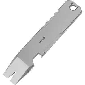 Titanium Alloy EDC Pry Bar Multi-Tool Mini Crowbar, Multifunctional Portable EDC Tool with Bottle Opener, Outdoor Emergency Tool