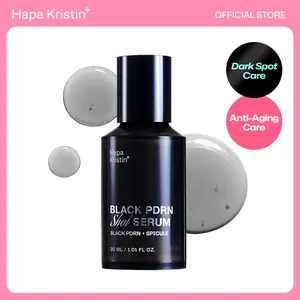 [Hapa Kristin] Black PDRN Shot Serum | 7 Peptides for Dark Spots, Hyperpigmentation, Anti-Aging & Glowing Skin, Skin barrier repair, Korean Skin Care, Microneedling Effect, 1.01 fl oz