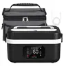 Cordless Heated Lunch Box Warmer for Adults - Leakproof Insulated Lunchbox, Non-Toxic Stainless Steel & ABS, 12000mAh Battery, 220°F Hot Meals, Even Heat Distribution, Lid, Fork, Portable for Office/Car, Dishwasher Safe