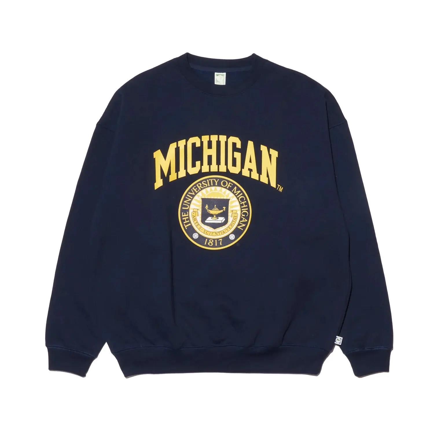 MICHIGAN College Logo Crewneck Sweatshirt