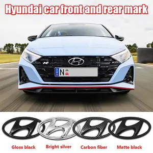 Hyundai Car Engine Hood Emblem Replacement, 3D Car Logo Sticker, Exterior Modification Decal, Fits Front Hood and Trunk Positions