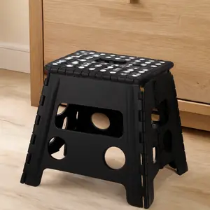 Folding Footstool – A sturdy, foldable stool suitable for adults and safe enough – easily unfolds by flipping – perfect for the kitchen, bathroom, or bedroom.