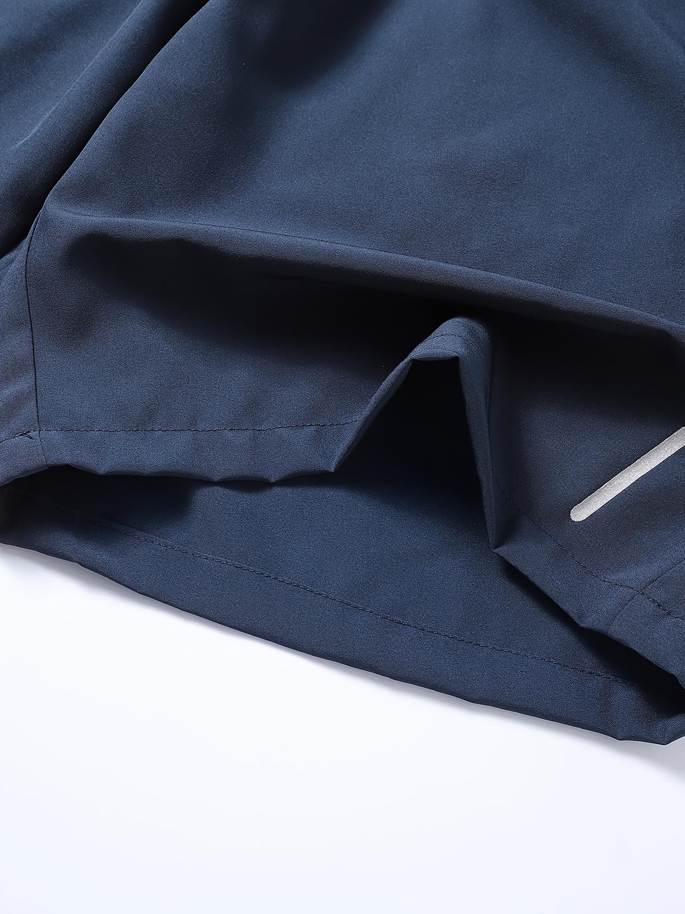 Lightweight Summer Sports Shorts — Breathable, sweat-wicking, quick-drying; solid color with zippered pockets; suitable for sports and casual wear; breathable textured design tropical beige simple