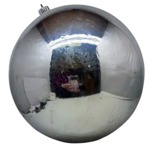 12" Commercial Shatterproof Ball Ornament - Silver
