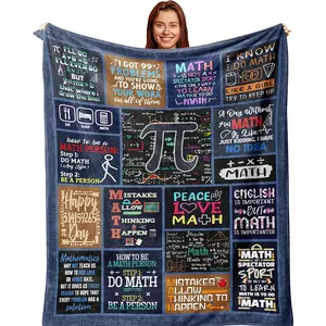 Math Gifts for Men/Women, Math Teacher Appreciation Gifts, Graduation/Birthday Gifts for Math Lovers Blanket 60X50in
