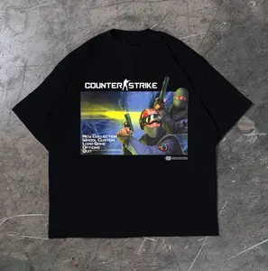 Counter Strike T-Shirt, Gaming Tee, Gifts Shirt, Unisex Vintage Graphic Tees Gothic Grunge Y2k Emo Scene Amity Affliction Style Clothes Men Women Streetwear