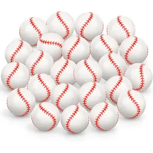 24 Pcs Baseball Bouncy Balls for Kids, 32mm Rubber Bounce Sport Balls Bulk for Party Favors, Goodie Bag Fillers, Easter Gift Bag Stuffers, Basket Stuffers, Classroom Prizes, Carnival Party Supplies