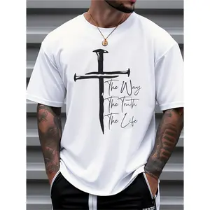 The Way The Truth The Life Cross T-Shirt - Christian Faith Graphic Tee