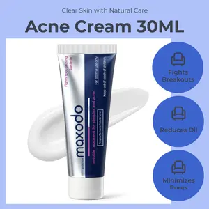 Maxodo Salicylic Acid + Centella Asiatica Acne Treatment Cream - Fights Breakouts, Reduces Oil, Minimizes Pores, Soothes Skin, Natural Formula, for Sensitive Skin，Remove melanin and brighten skin tone (30ml)