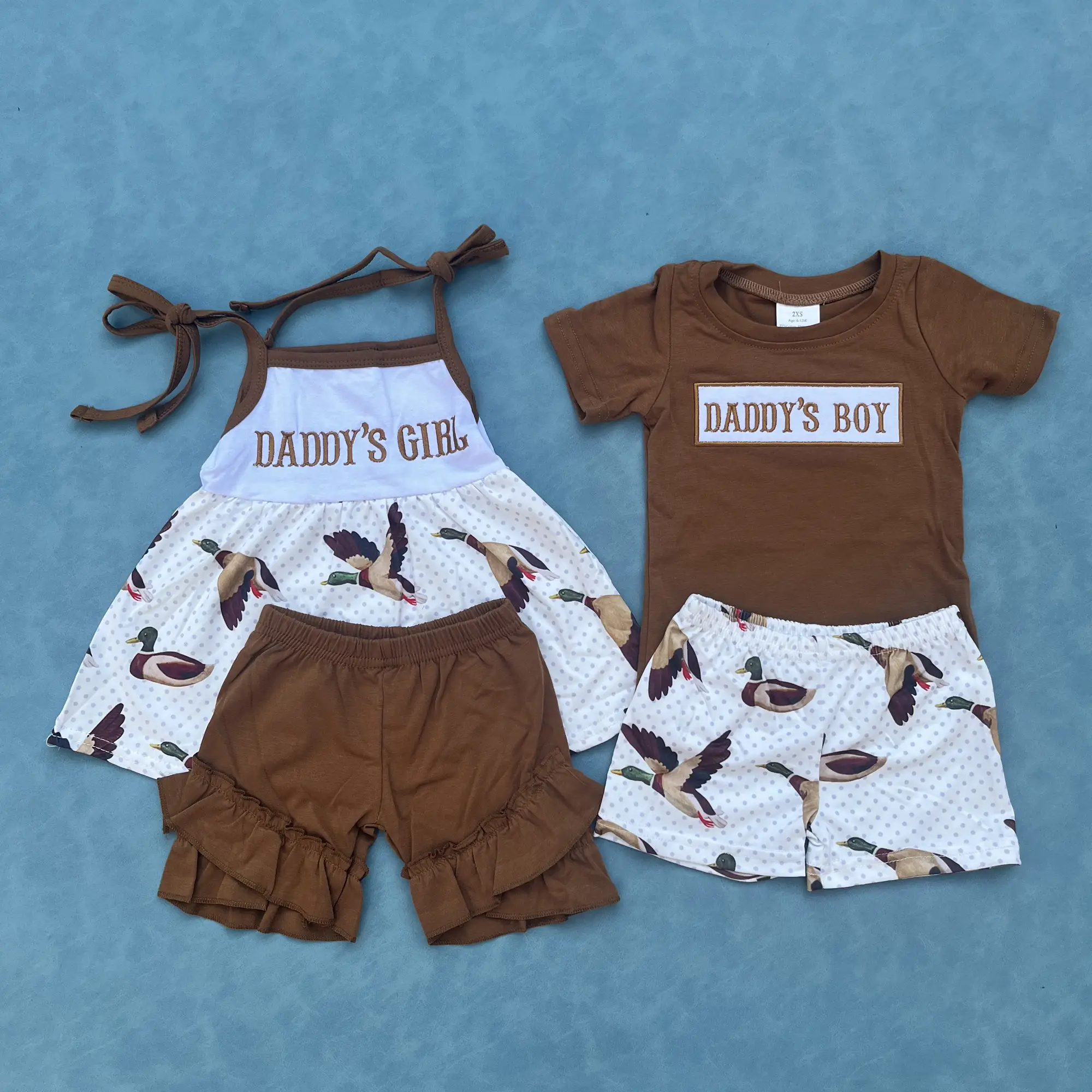 Daddy girl Daddys boy Father days kids matching outfit