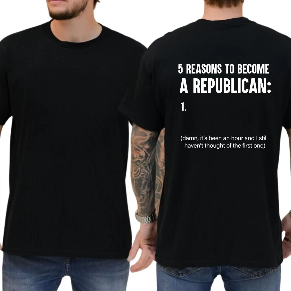 5 Reasons To Become A Republican T Shirt Sweatshirt Hoodie, Funny Shirts, Liberal Tee, Democrat Tee, 8647 Shirt , Unisex Sweater Pullover Tee