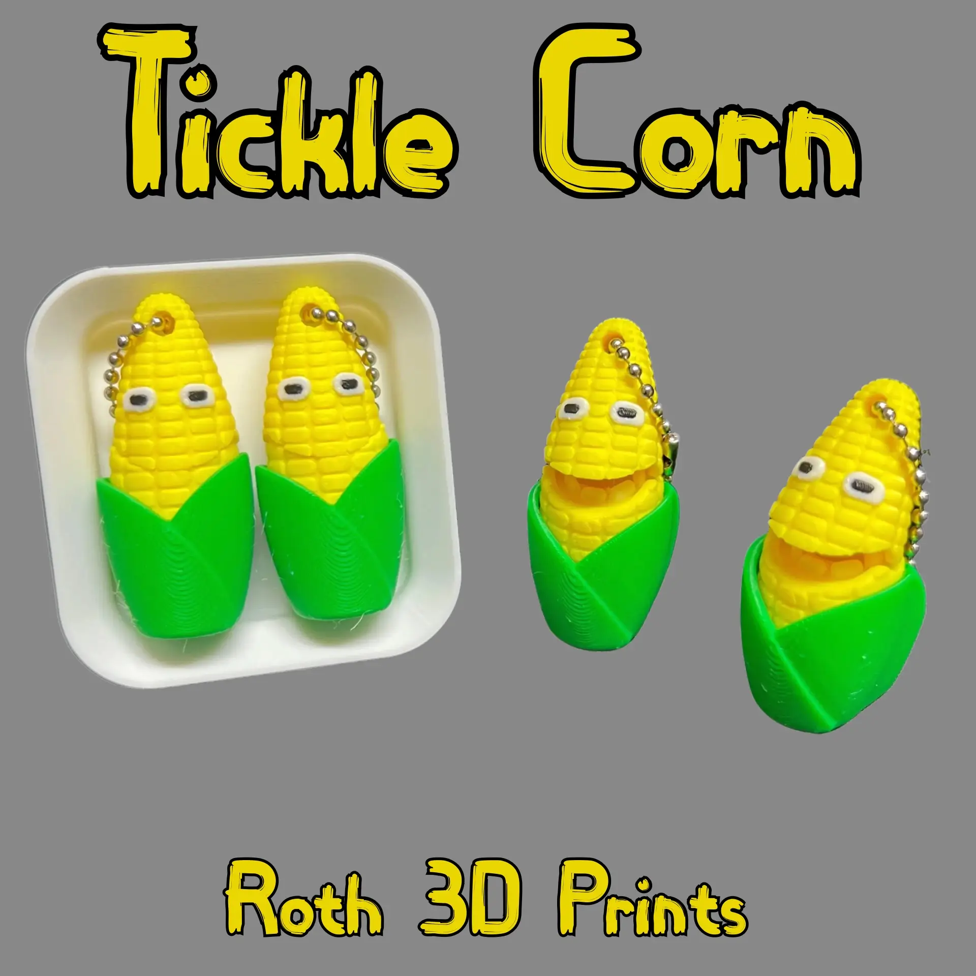 Tickle Corn Keychains Tickle Corn Keychains