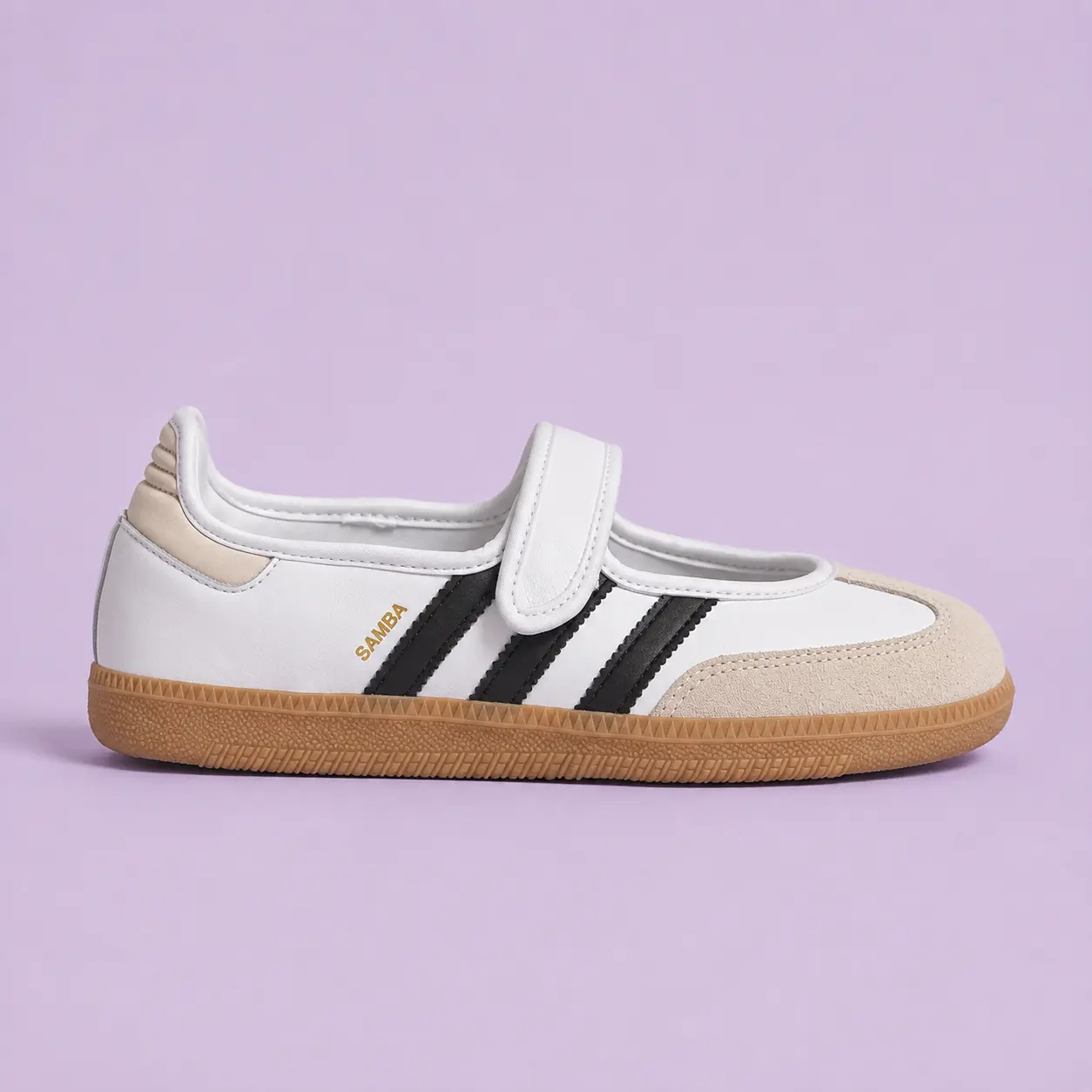 Adidas Samba Jane White Black Gum JR1402 Women's Fashion Sneaker New Adidas Samba Jane White Black Gum JR1402 Women's Fashion Sneaker New