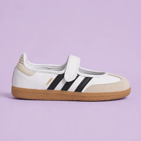 Adidas Samba Jane White Black Gum JR1402 Women's Fashion Sneaker New