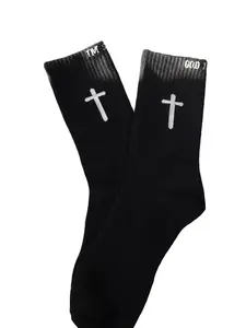 God First + Im Second Pair Socks - Faith-Inspired Socks with Bold Design, Breathable Fabric,