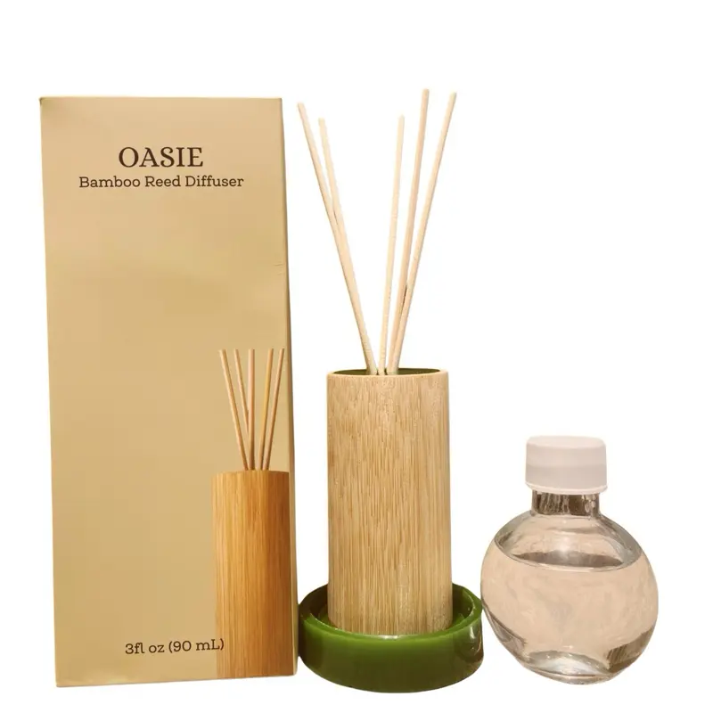 Handcrafted Bamboo Reed Diffuser – Bamboo Forest  Scent – Natural Home Fragrance – 90ml