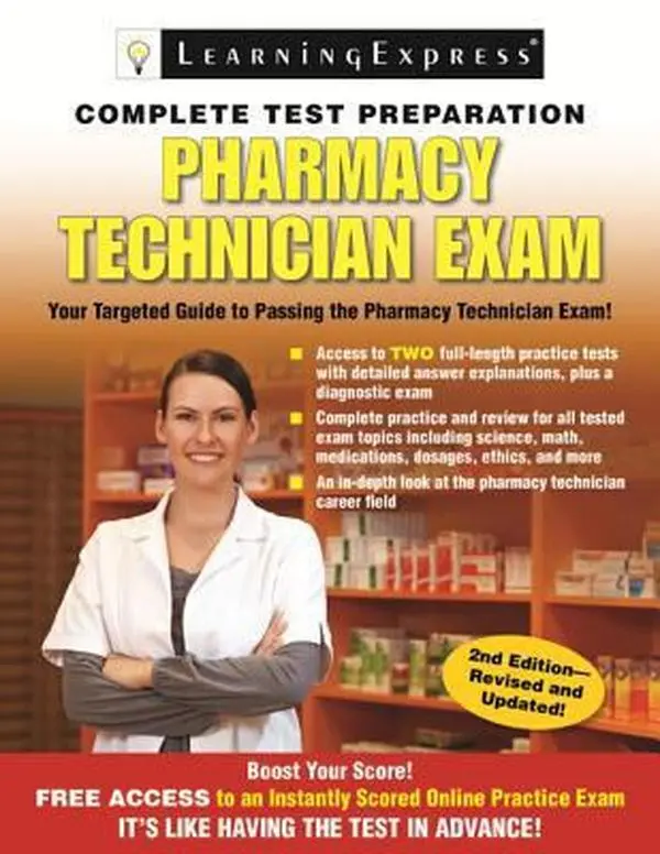 USED Book - Pharmacy Technician Exam by Learning Express Llc (Paperback) - english