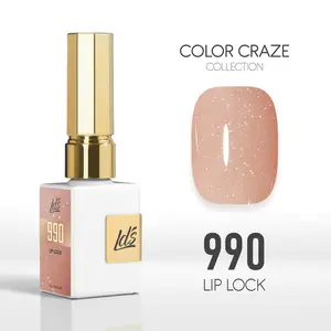 LDS Color Craze Gel Nail Polish - 990 Lip Lock - 0.5oz