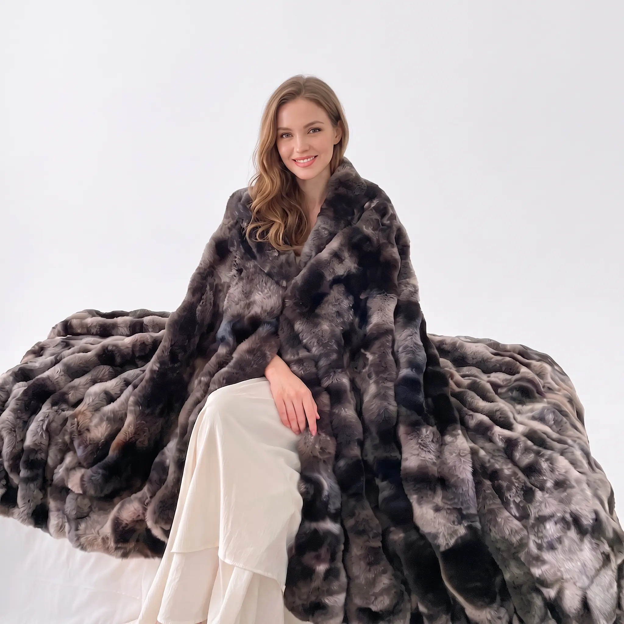 JOYOLD The Dreamer Oversized Blanket - Cozy Lounging, Indoor Use, Smooth Texture, Soft Fabric Warm Throw