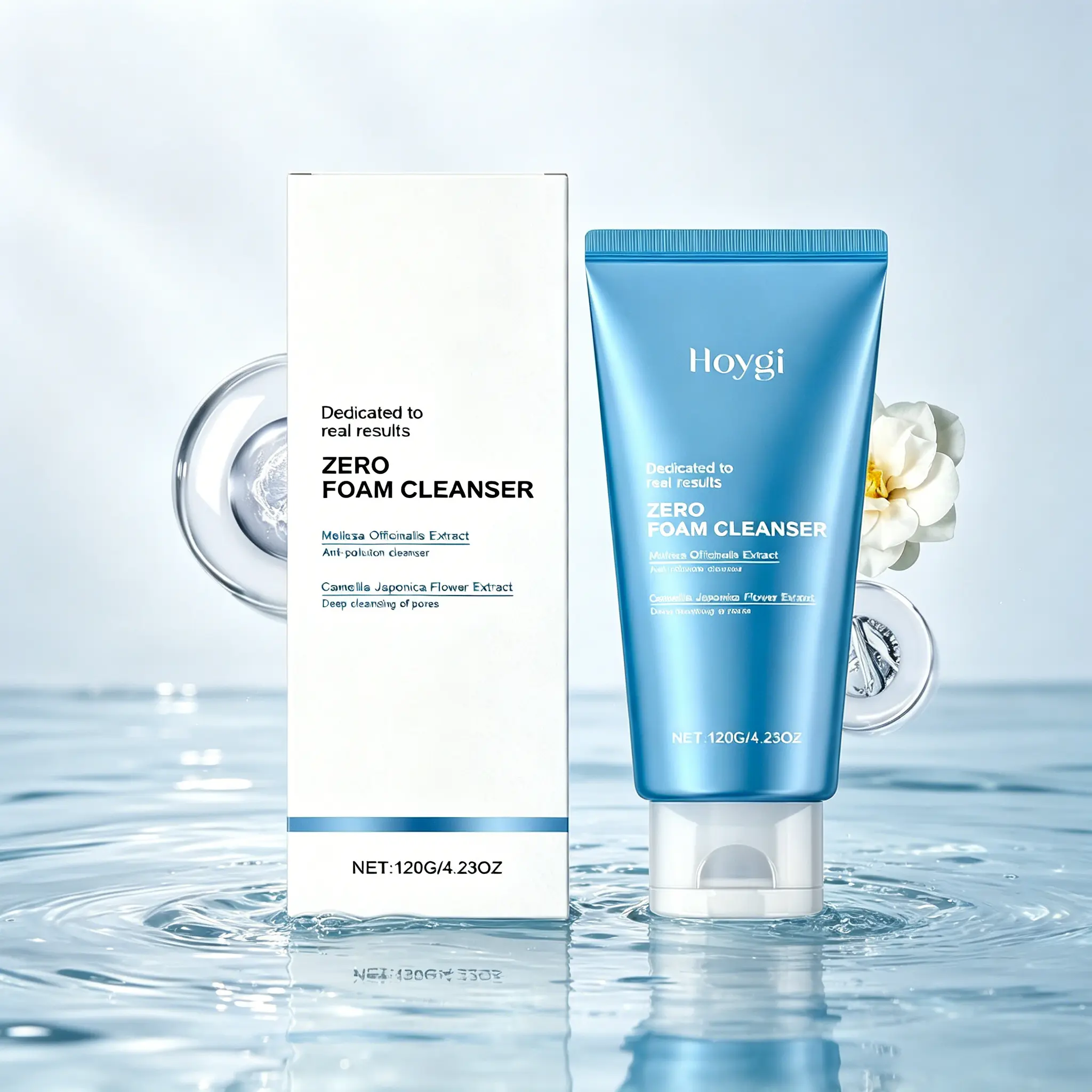 Zero Foam Cleanser 120g – Deep Cleansing Face Wash with Plant Extracts, Anti-Pollution Daily Cleanser for Clear Skin