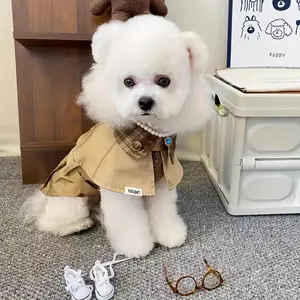 Dog British Style Coat, Pet Dog Lovely Printing
