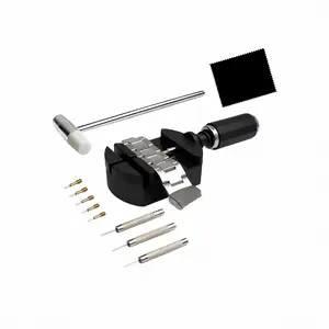 Watch link disassembly set, watch strap replacement tools, strap adjustment tools, watch lug/pin replacement, watch hammer, spring bar tool repair