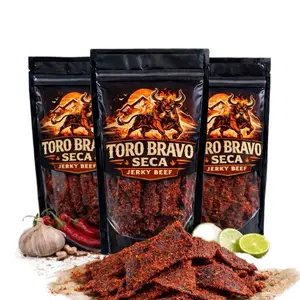 Toro Bravo Carne Seca – Spicy Beef Jerky 2oz – Authentic Mexican Style Dry Toro Bravo Carne Seca – Spicy Beef Jerky 2oz – Authentic Mexican Style Dry