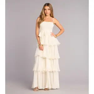 Love in Layers Ruffle Chiffon Maxi Dress
