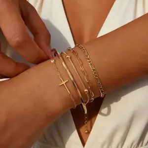 5 Piece Stainless Steel Bracelet Stack