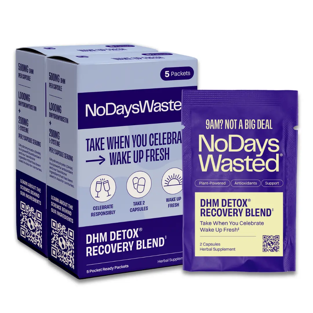 No Days Wasted DHM Detox | Drinking Recovery Supplement
