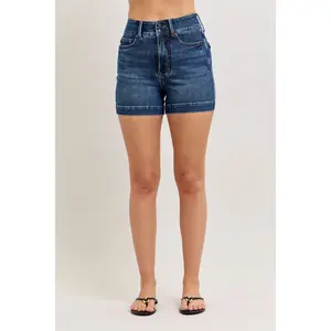 Judy Blue High Waist Tummy Control Slim Denim Short 150350
