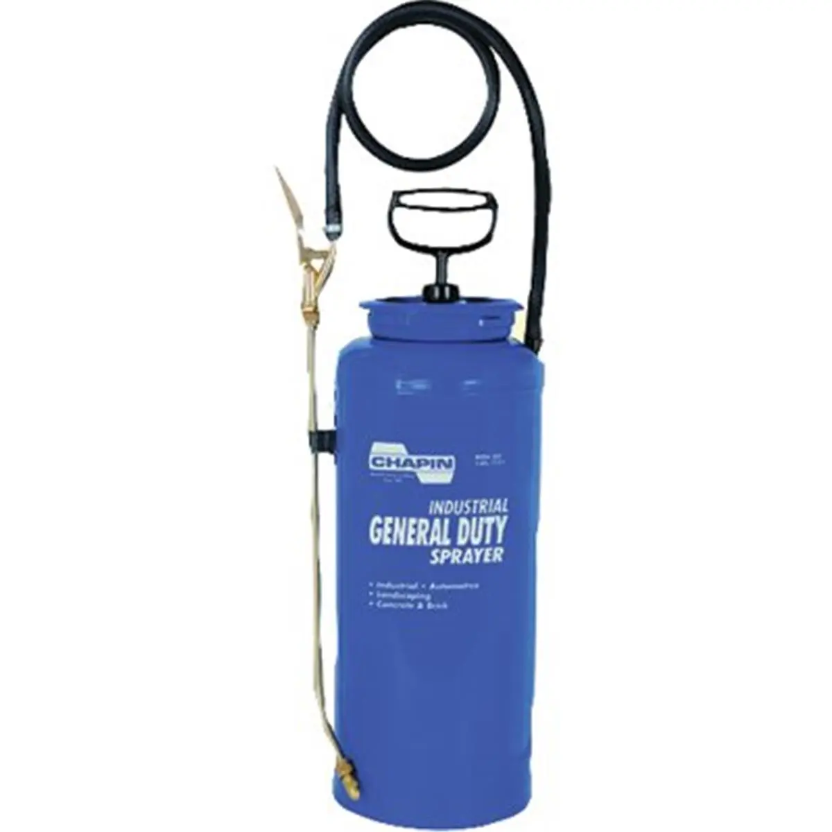 Chapin 3-Gal Tri-Poxy Steel Industrial Sprayer with Brass Components, Corrosion Protection, Crack Protection, Triple Coating, 3-Point Closure, Added Strength, Adjustable Nozzle, Padded Carrying Strap, Lock-On Continuous Spraying Feature