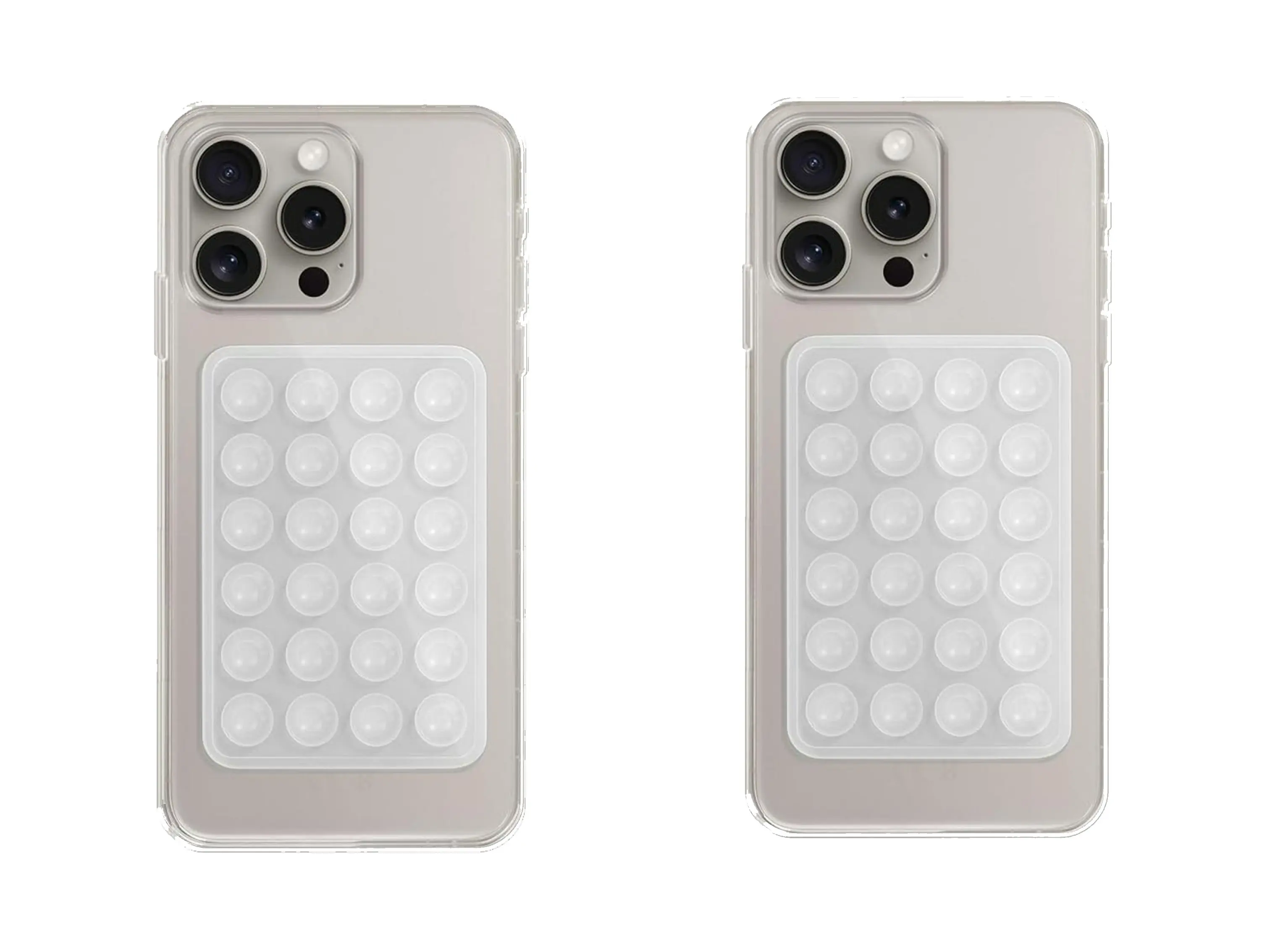 2CPS Silicone Phone Sticky Grip, Suction Phone Case Mount Hands-Free Sticky Cell Phone Grip