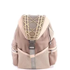 Pre-owned Dior Mesh, Nylon, Rubber Backpacks Christian Cobra Backpack Nylon with Rubber and Mesh by Rebag