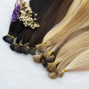 Micro Bead Human Hair Extensions Human Virgin Remy Hair  Aligned cuticle