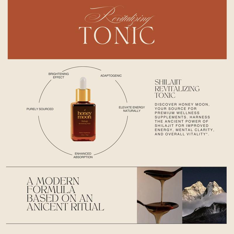 Honey Shilajit Drops for Natural Energy + Improved Mood