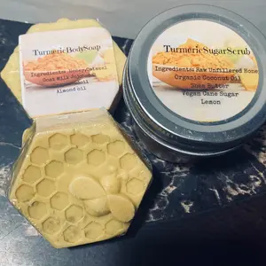 Turmeric honey and oatmeal Soap