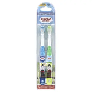 Brush Buddies Thomas & Friends Toothbrushes, Soft , 2 Toothbrushes