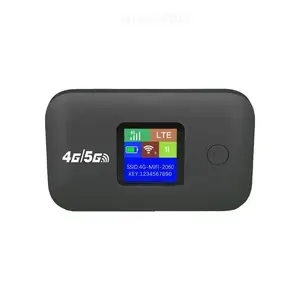 Travel WiFi Hotspot with SIM Slot 4G 5G Mobile 300Mbps LED Display Stable Connection Supports 10 Devices Outdoor RV