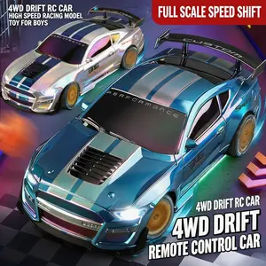 RC 4WD Remote Control Car 2.4G Full Scale High Speed Racing Toy for Kids Perfect for Outdoor Racing Indoor Play Birthday Gifts Holiday Presents and Collection