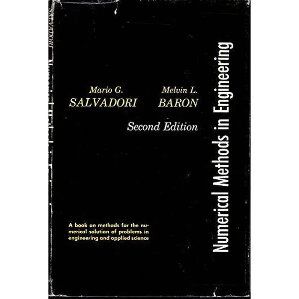 USED Book - Numerical Methods In Engineering by Mario G. Salvadori (Hardcover)